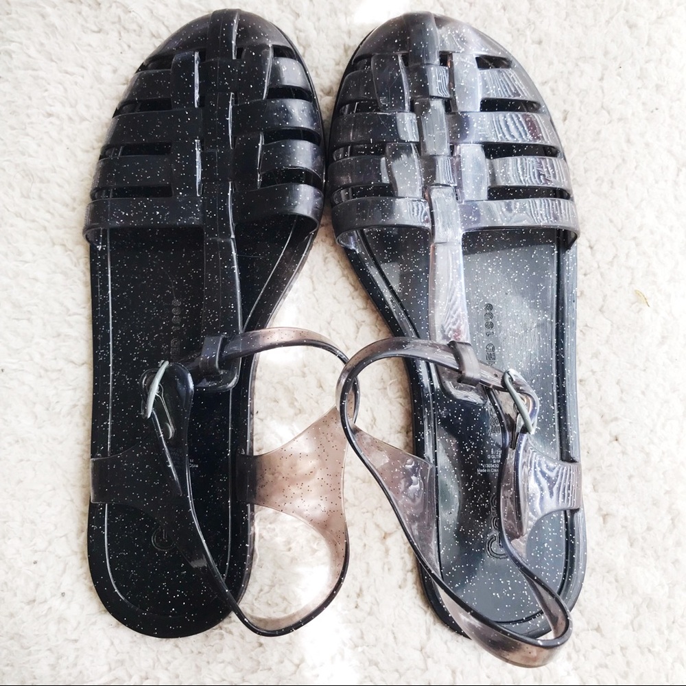 Gap kids glitter jelly shoes